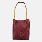 Image de l'article Sac Jaimie Pochon bordeaux de la marque Saint Laurent pour Femme - Saison Automne-Hiver 2025 - Vue de Face