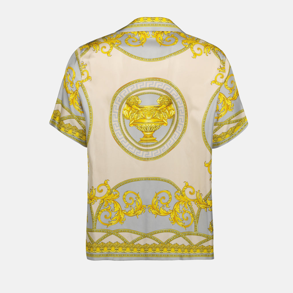 Shirts Chemise La Coupe des Dieux Versace Blue Homme