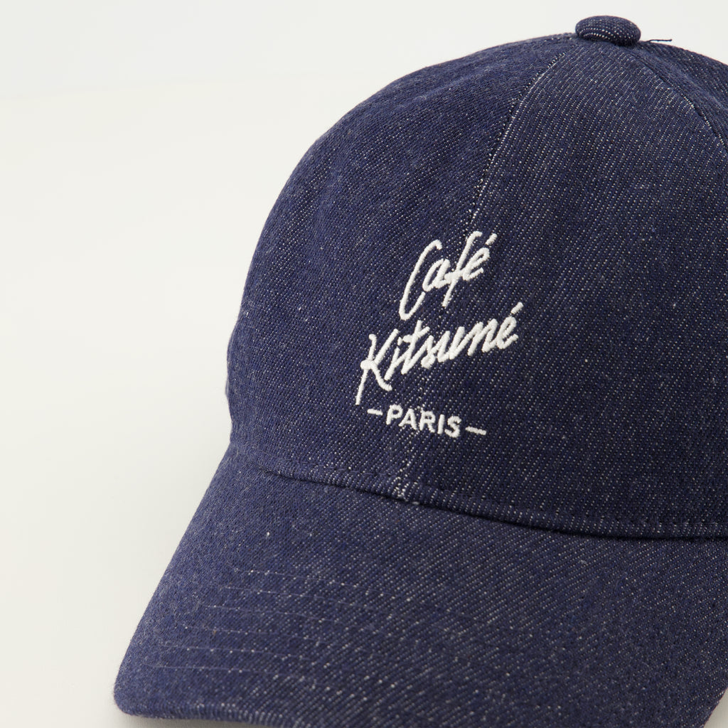 Chapeaux, casquettes et bonnets Blaue Denim-Kappe Maison Kitsune Bleu foncé Unisexe