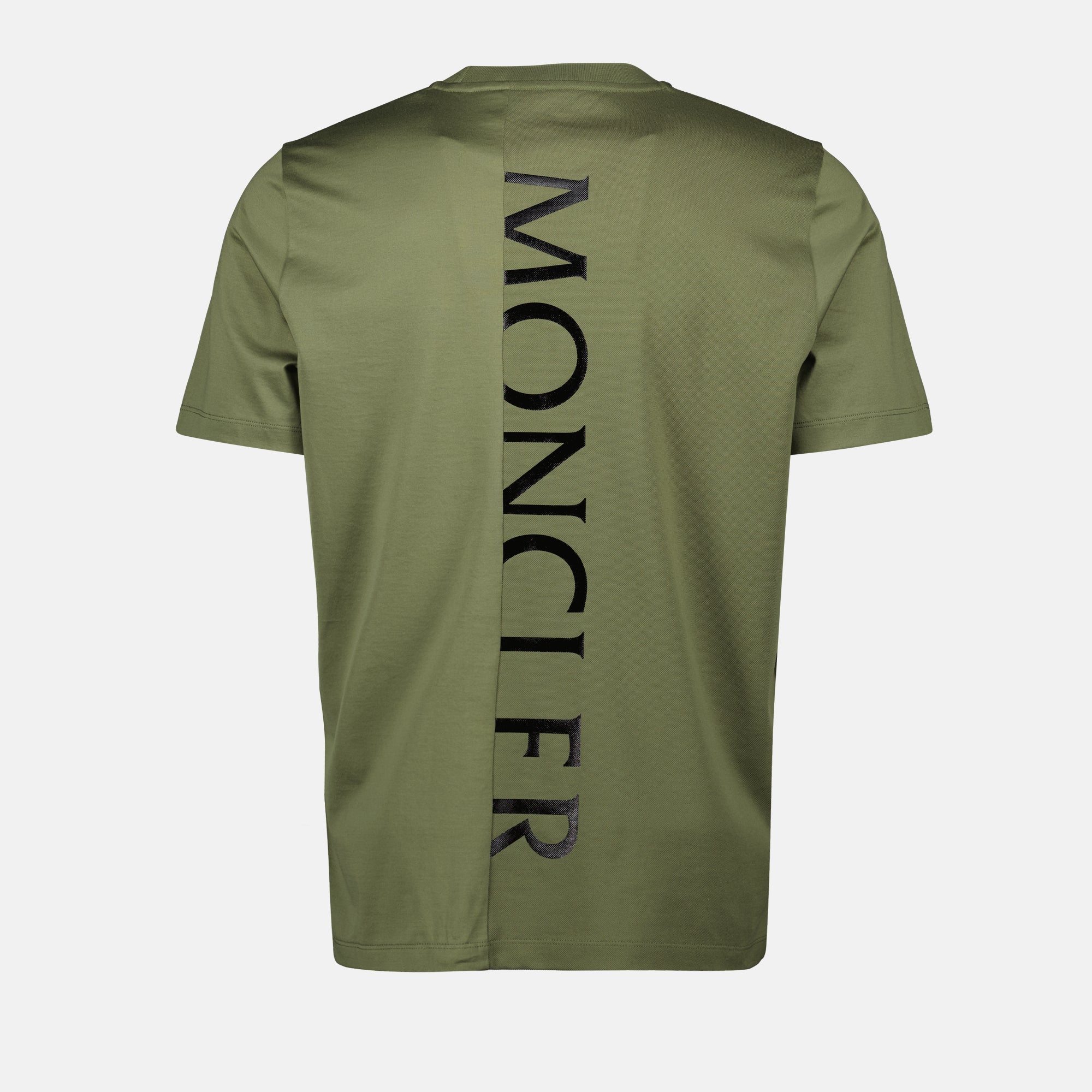 T-shirts Vertical Logo T-shirt Moncler Green Homme