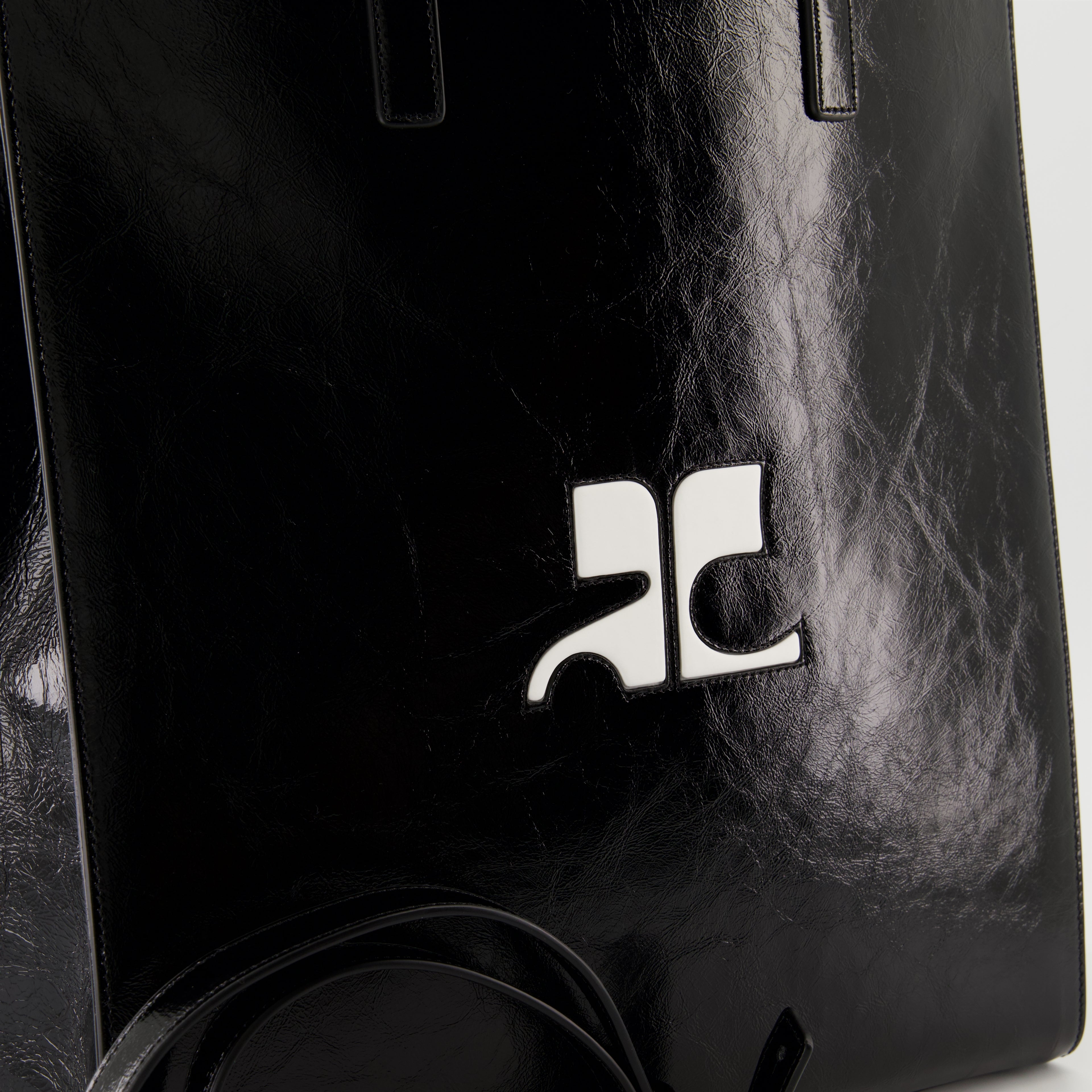 Tote bags Sac cabas Héritage Courrèges Black Unisex