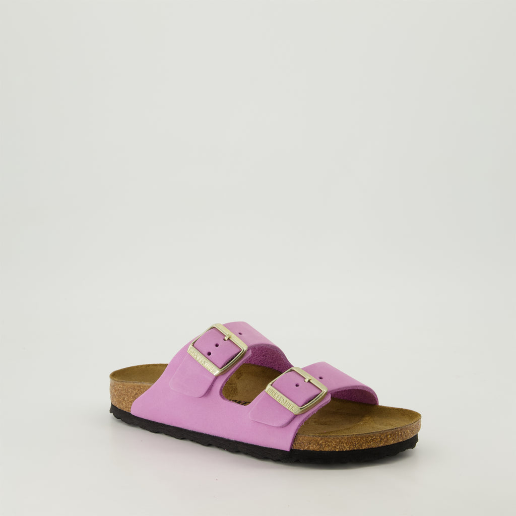 오픈 슈즈 Sandales Arizona Birkenstock 보라 Femme