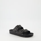 Chaussures ouvertes Sandali Arizona Big Buckle Birkenstock Noir Femme