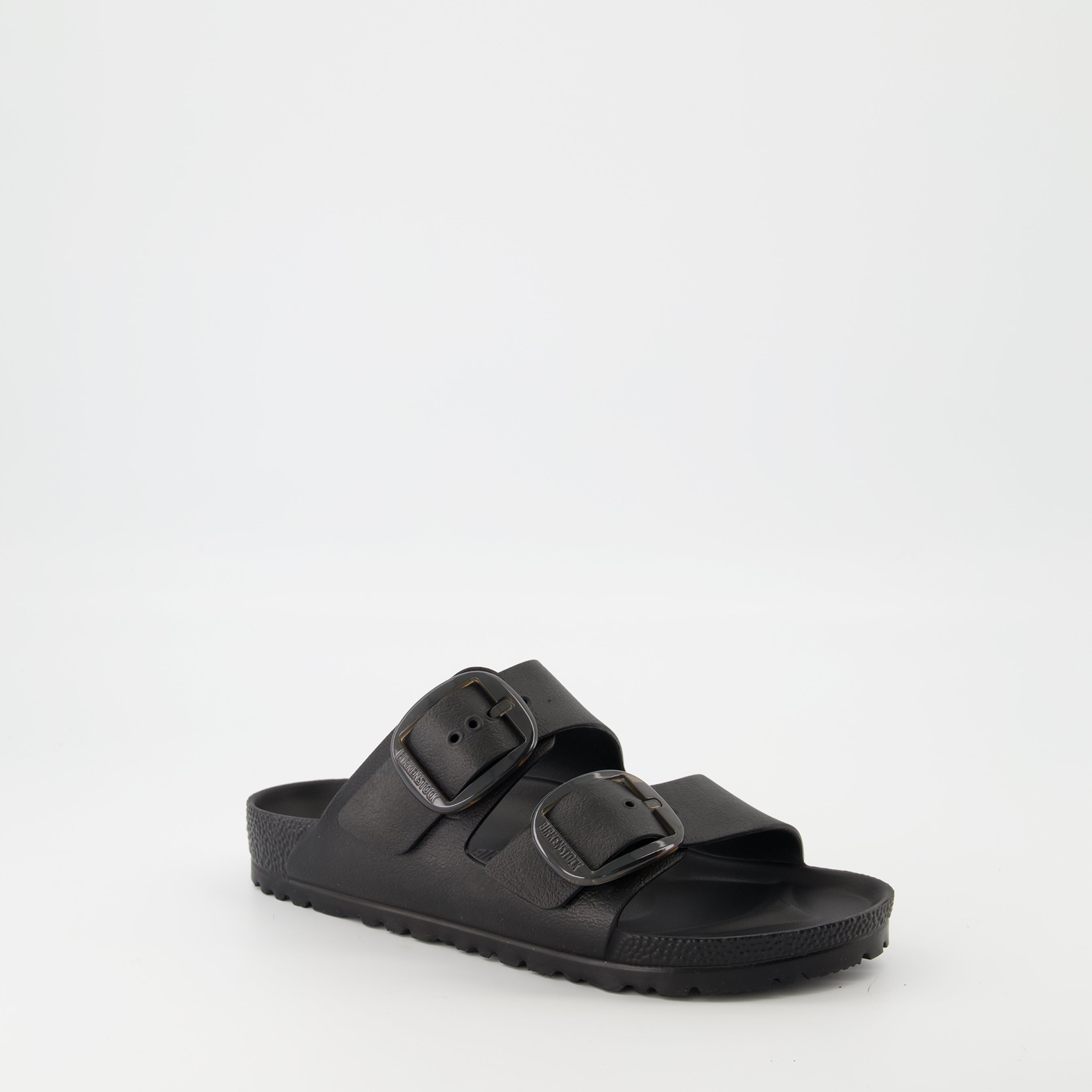 Chaussures ouvertes Sandales Arizona Big Buckle Birkenstock Noir Femme