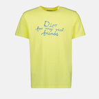 Tシャツ ディオールとハルトン・ネル Tシャツ Dior 黄色 Homme