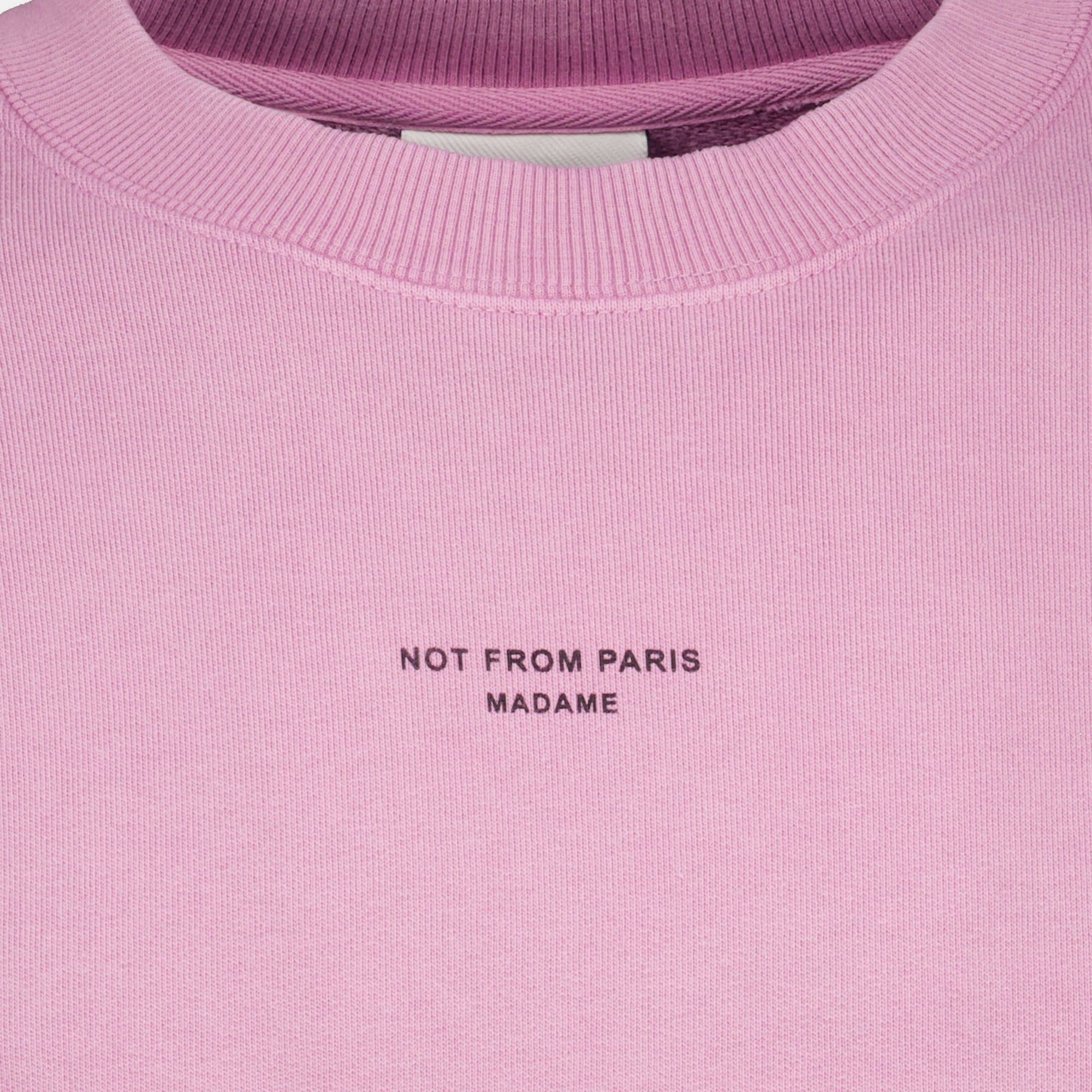Sweatshirts Sudadera Clásica Rosa con Lema Drole De Monsieur Rose Homme