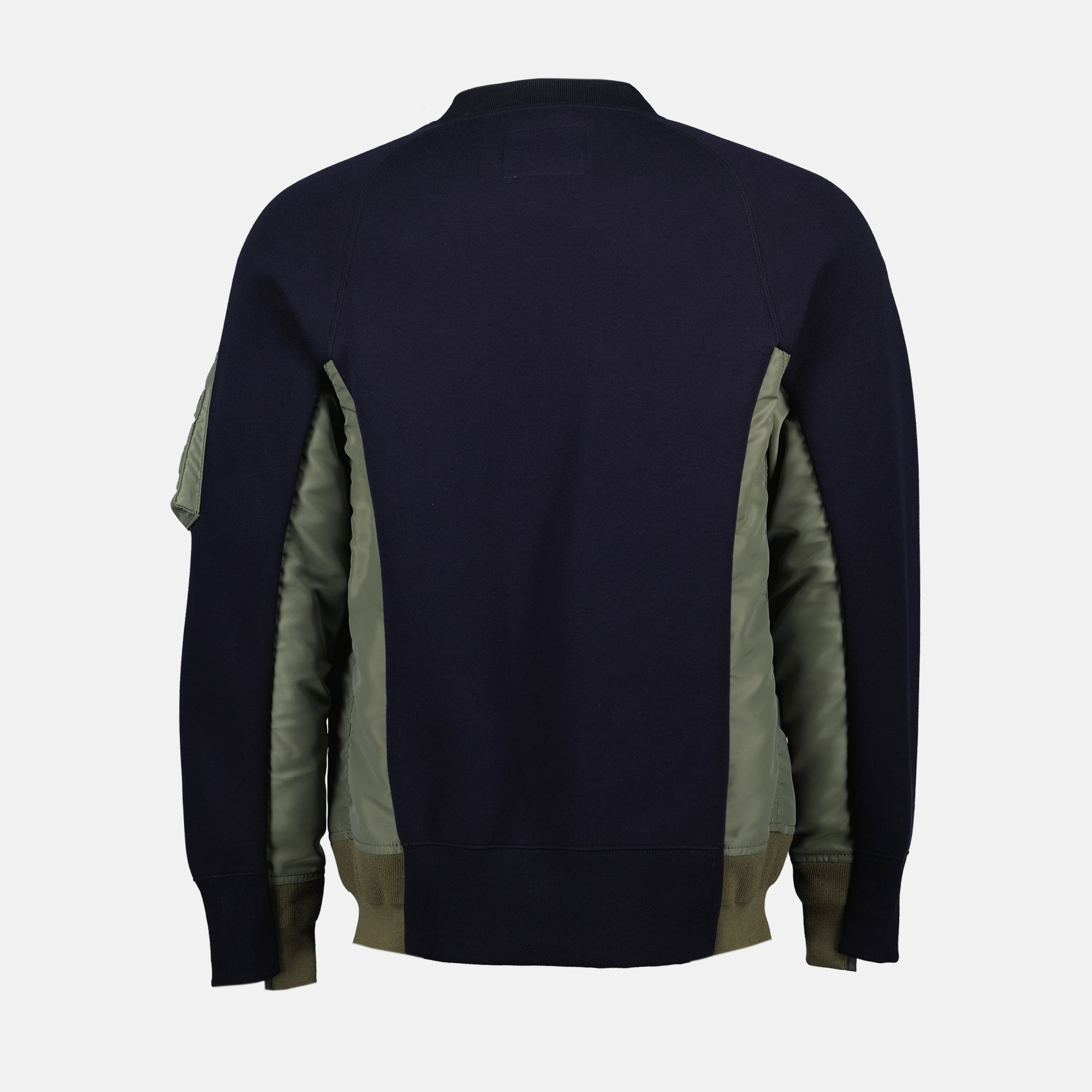 Sweatshirts Pull bi-matière Sacai Bleu foncé Homme