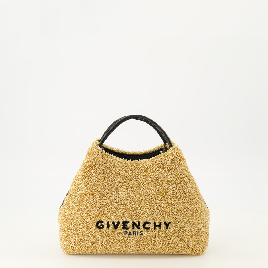 Sacs à main et épaule Sac cabas nano Dacet en raphia effet éponge beige Givenchy Beige Femme