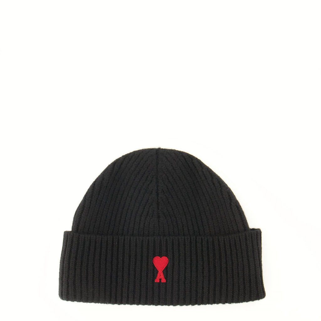 Chapeaux, casquettes et bonnets Gorro de lana negra Ami PARIS Noir Unisexe
