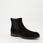Imagen de las botines de cuero ante de Tod's para hombre - Temporada Otoño-Invierno 2025 - Vista tres cuartos frontal derecha