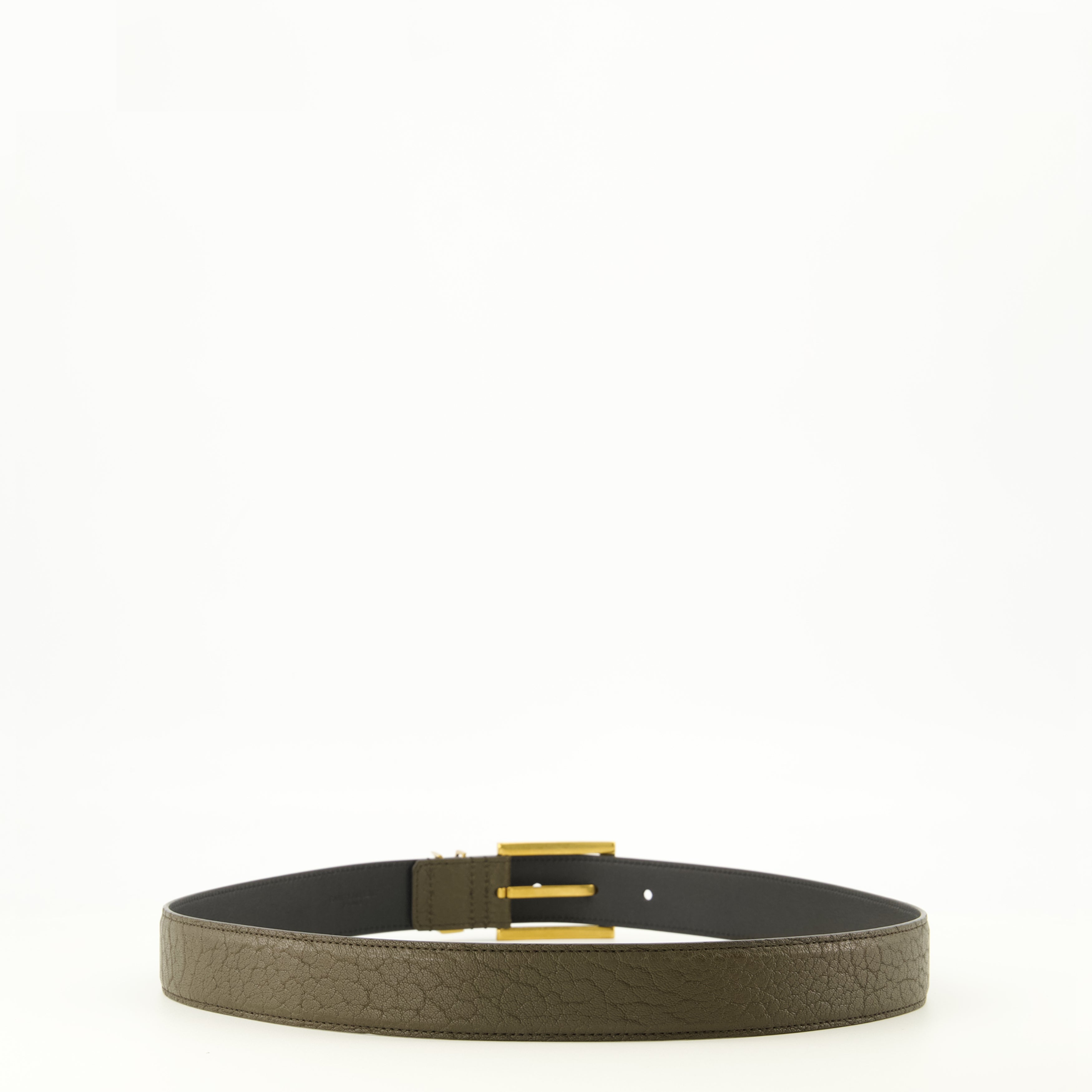 Ceintures カサンドル カーキベルト Saint Laurent Kaki Femme