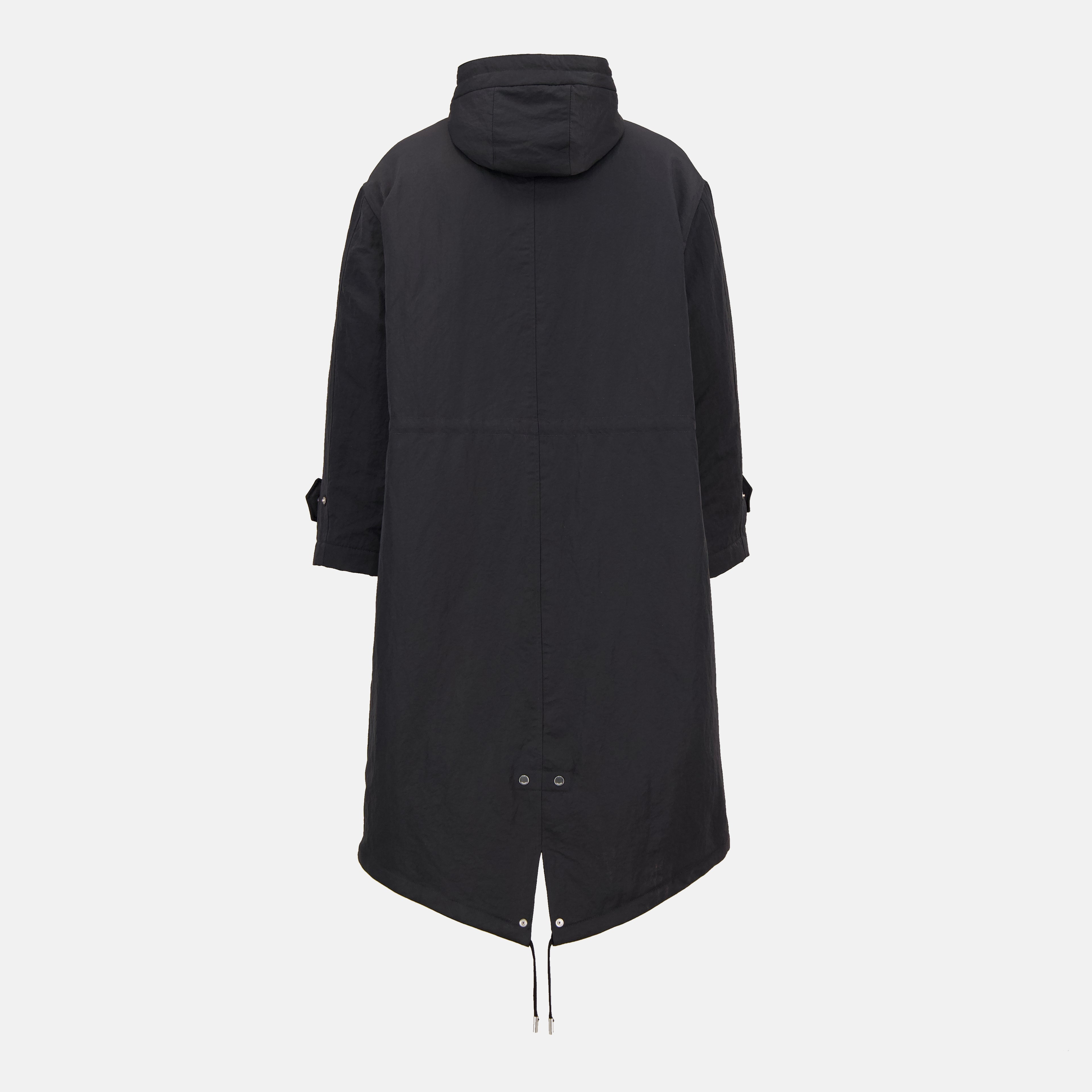 Image of the long parka from the brand Ami PARIS for Men - Autumn-Winter 2025 - Detailed View 2