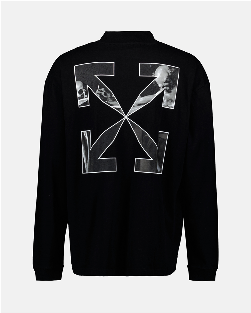 Sweatshirts OMAB032C99JER001 1001 black white Off-White Schwarz Homme