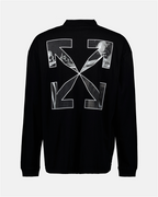 Sweatshirts OMAB032C99JER001 1001 black white Off-White Schwarz Homme