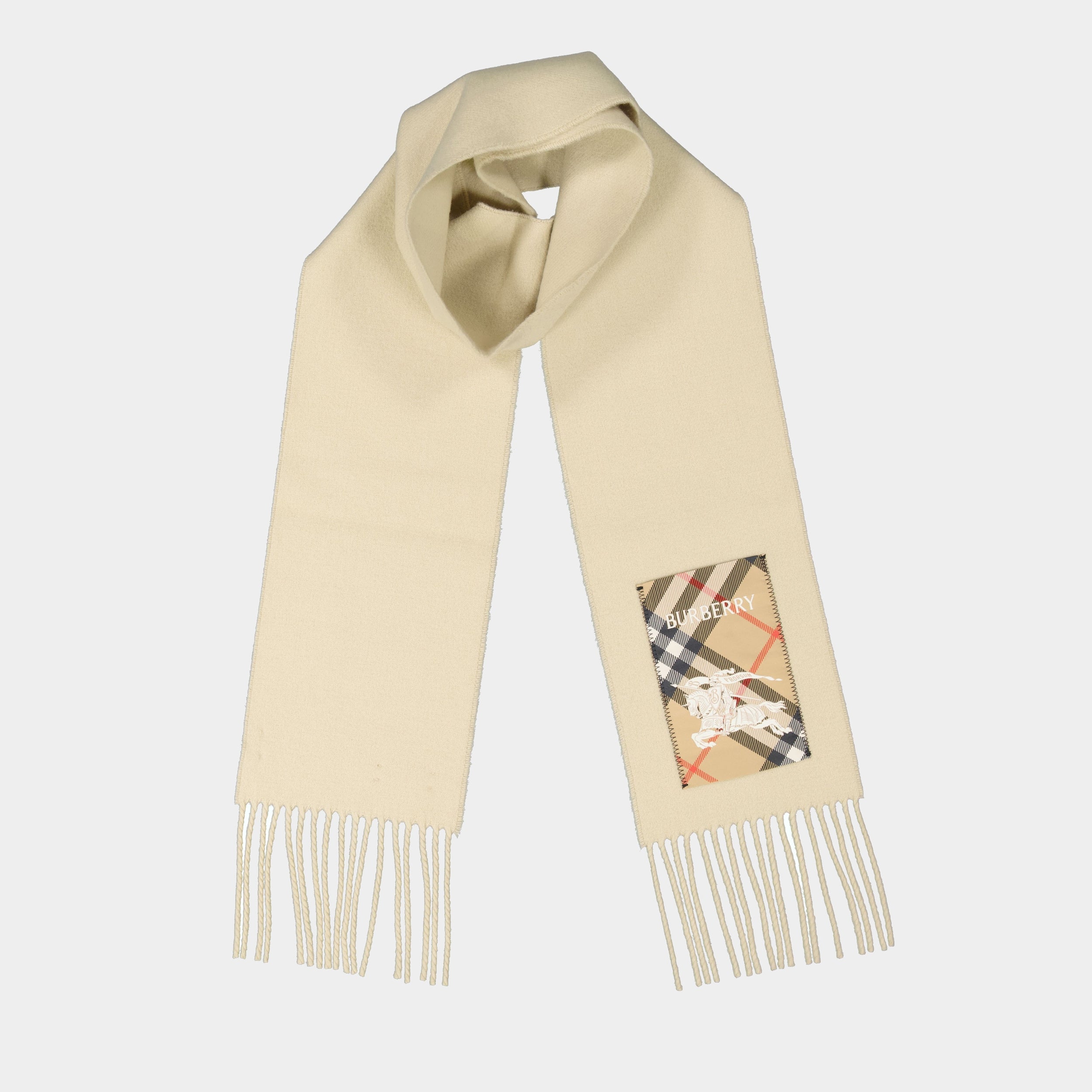 Scarves and gloves Écharpe en cachemire Cavalier Burberry Beige Unisex