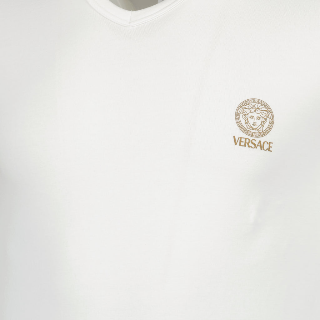 Intimo e homewear Tricot de corps Medsusa Versace Bianco Homme