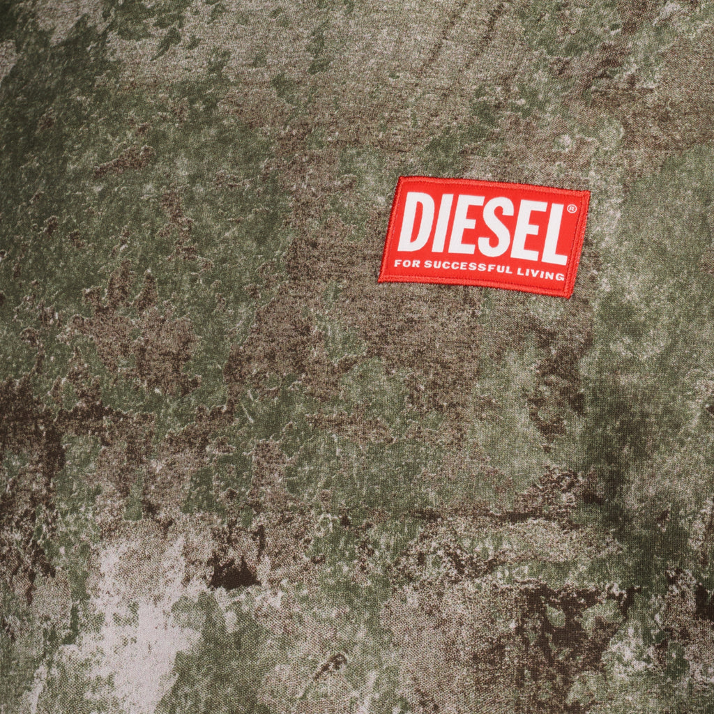 T-shirts T-shirt imprimé T-Boxt-R12 Diesel Kaki Homme