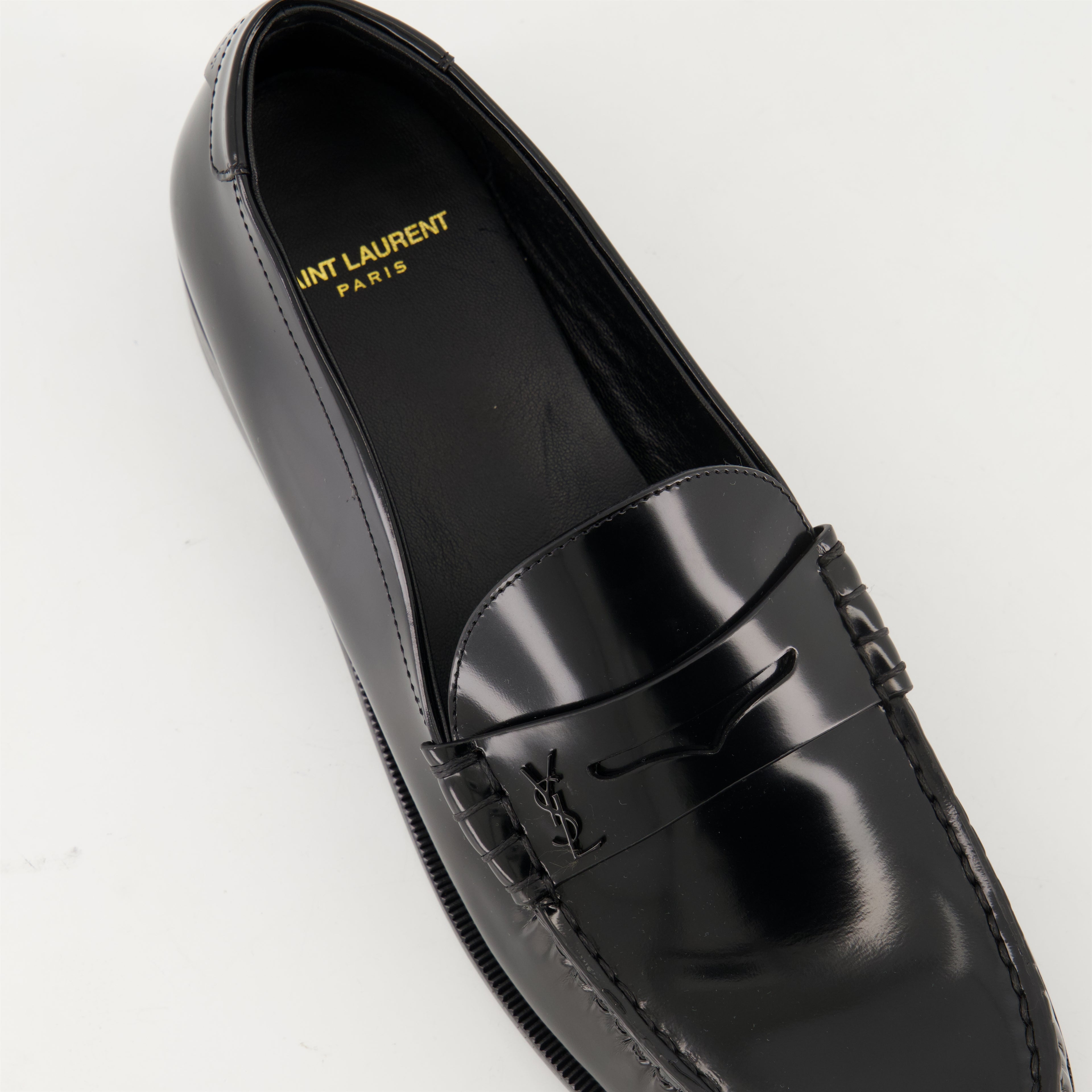 Loafers Patent Leather Loafers Saint Laurent Black Homme