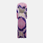 Kleider Tie and Dye Kleid Rabanne Lila Femme