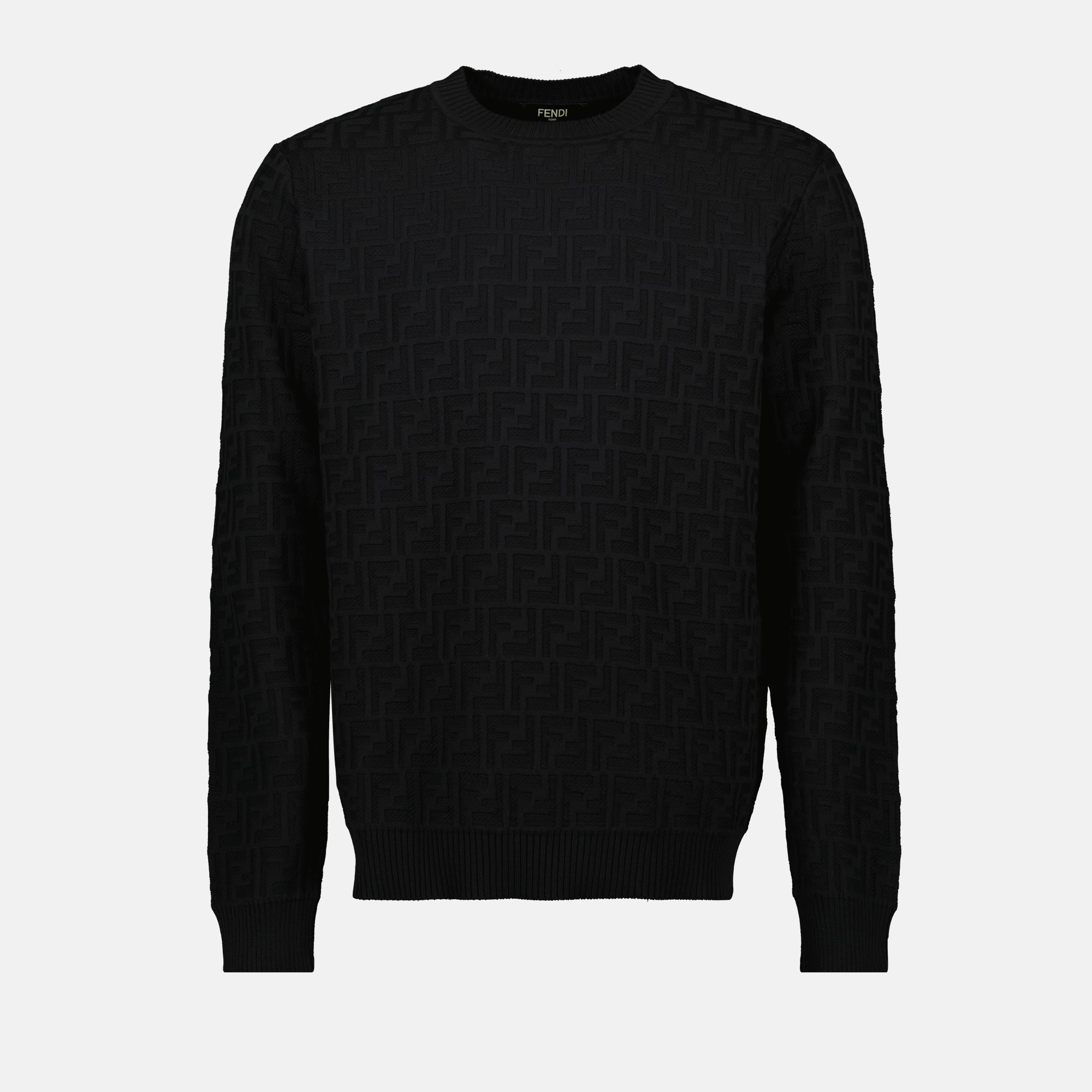 Image of the Fendi FF Sweater for Men - Autumn-Winter 2025 - Front View