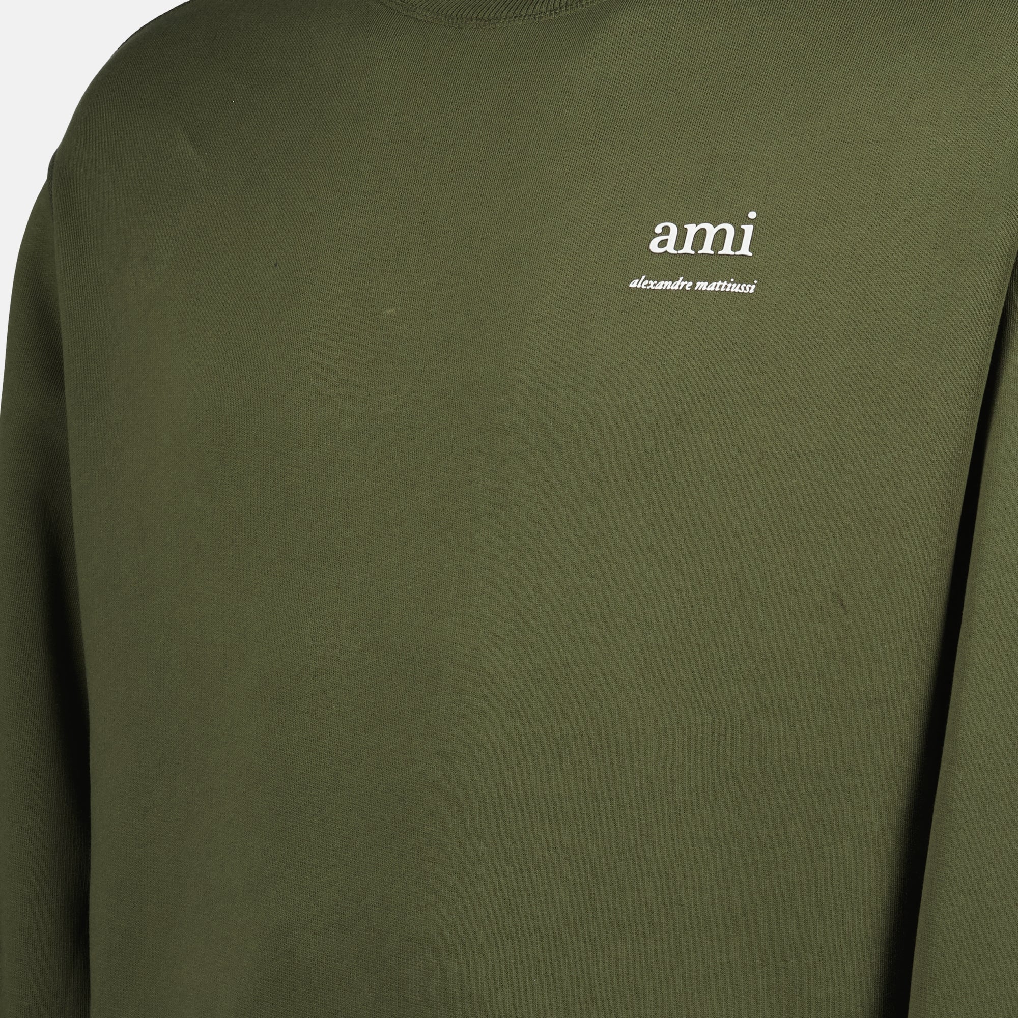 Sweatshirts Sweatshirt Alexandre Mattiussi Ami PARIS Kaki Homme