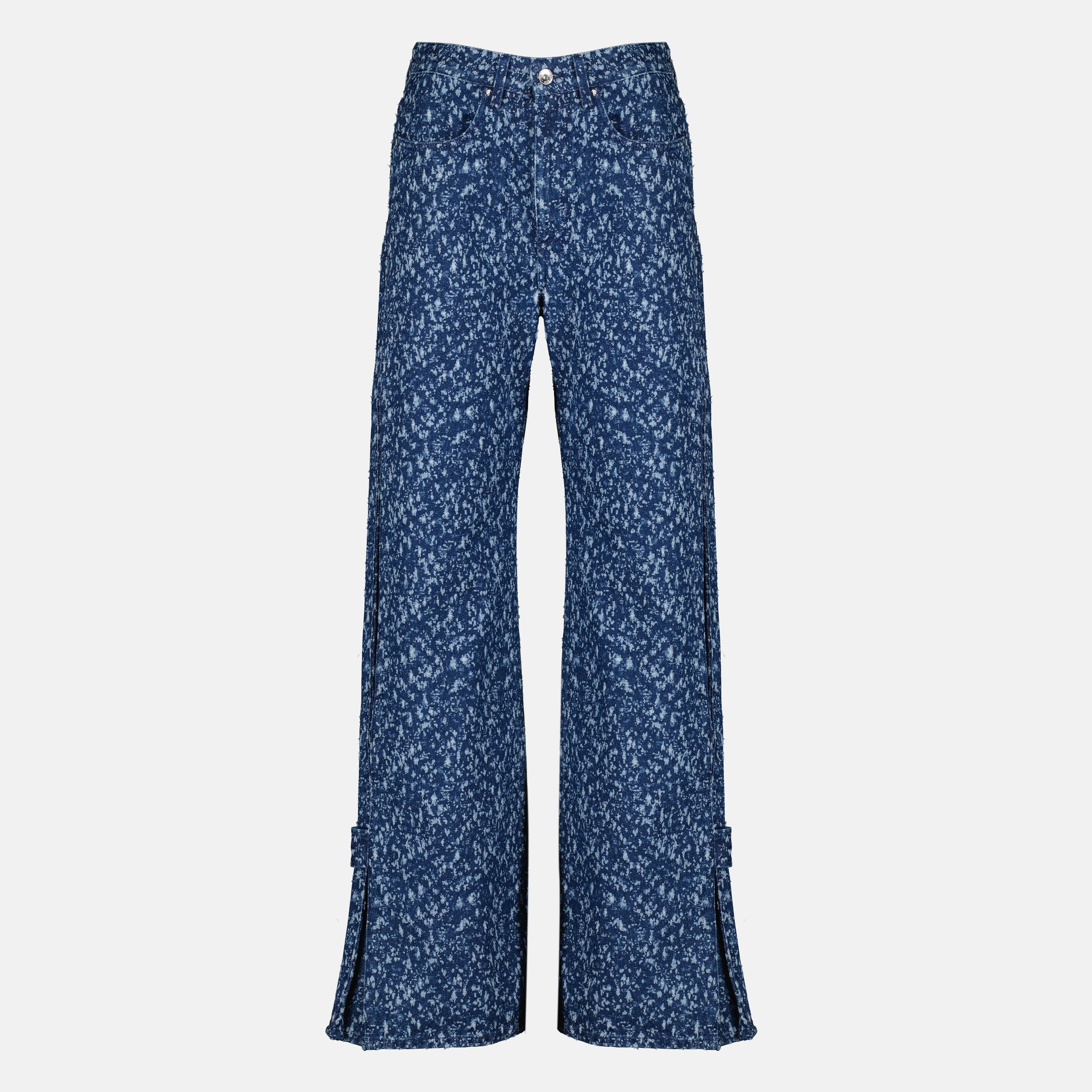 Image de l'article Jean bleu en coton de la marque Rabanne pour Femme - Saison Printemps-Été 2026 - Vue de Face