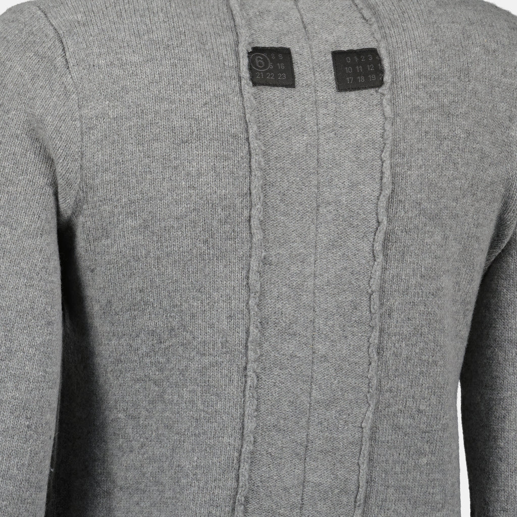 Image de l'article Cardigan gris de la marque Mm6 pour Femme - Saison Automne-Hiver 2025 - Vue détaillée_2