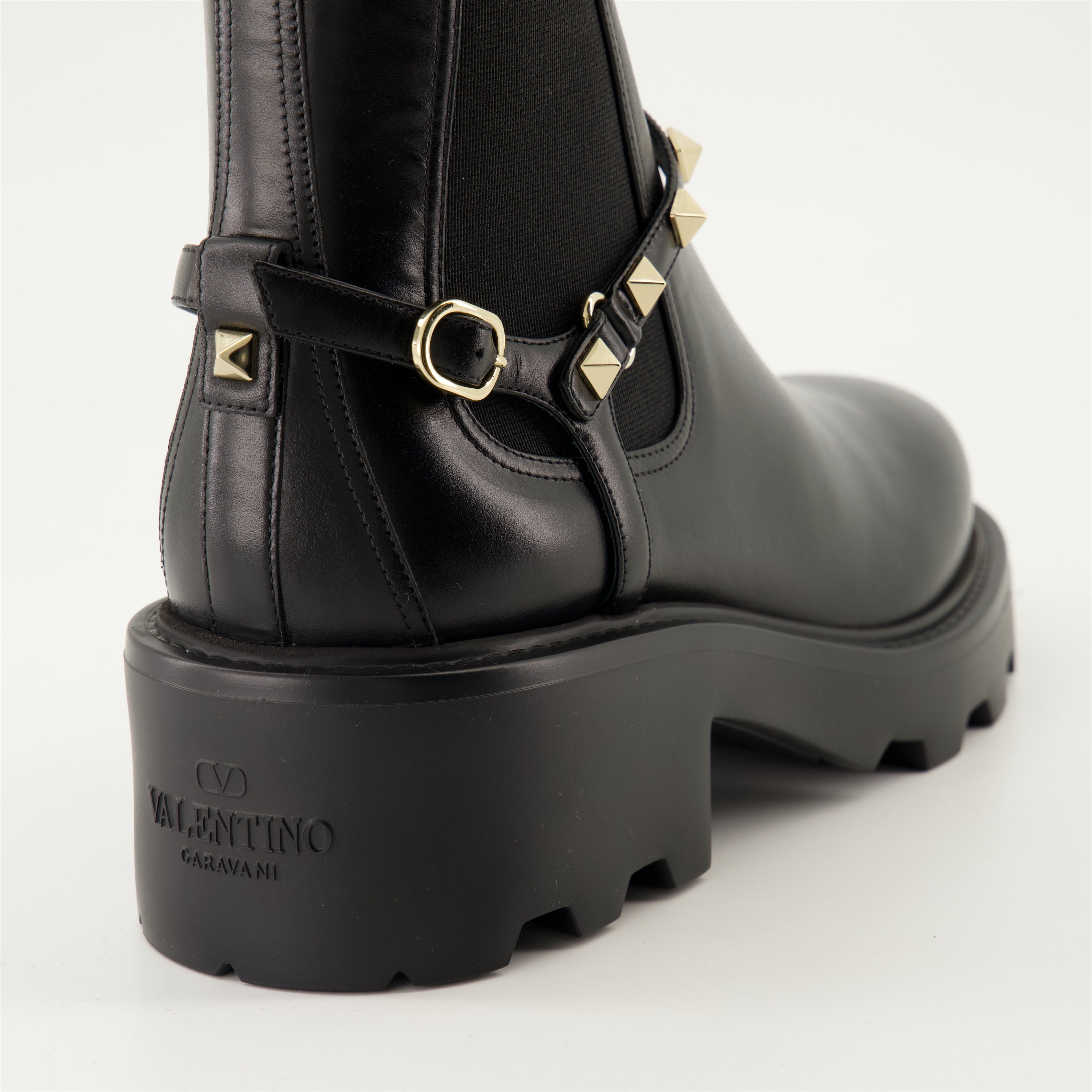 Bottines Bottines Rockstud Valentino Garavani Noir Femme