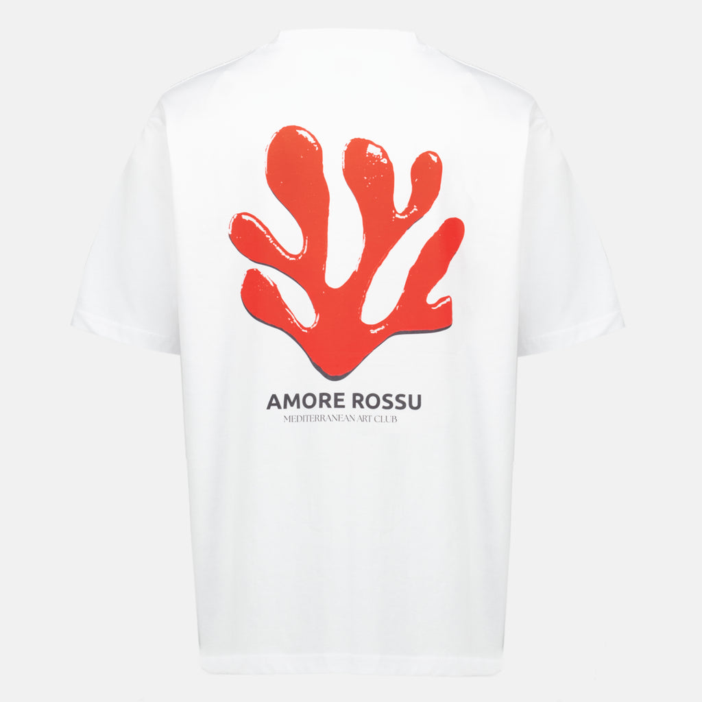 T-shirts Amore Rossu Weißes T-Shirt Fair Blanc Homme