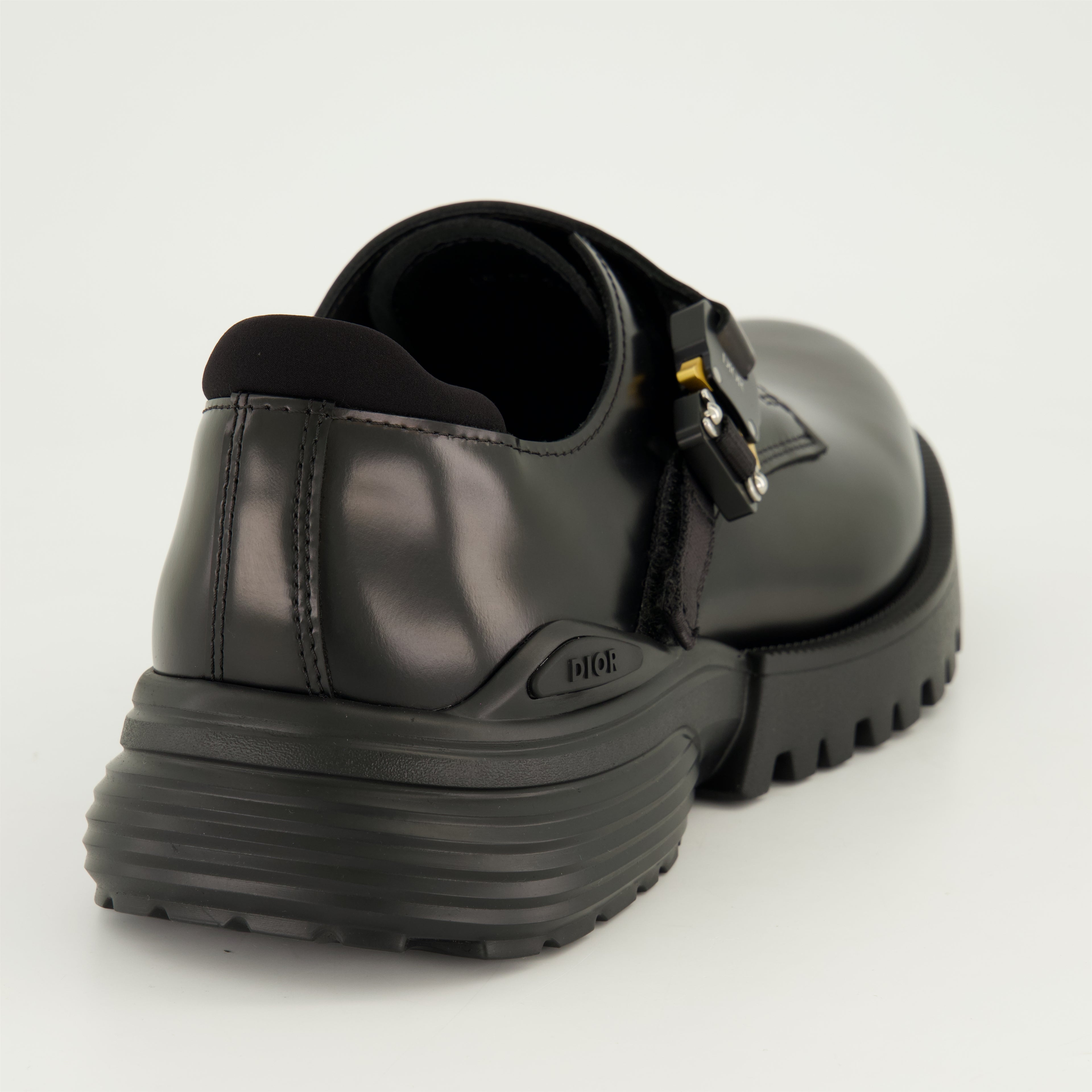 Chaussures de ville Derbies Monk Combat Dior Noir Homme