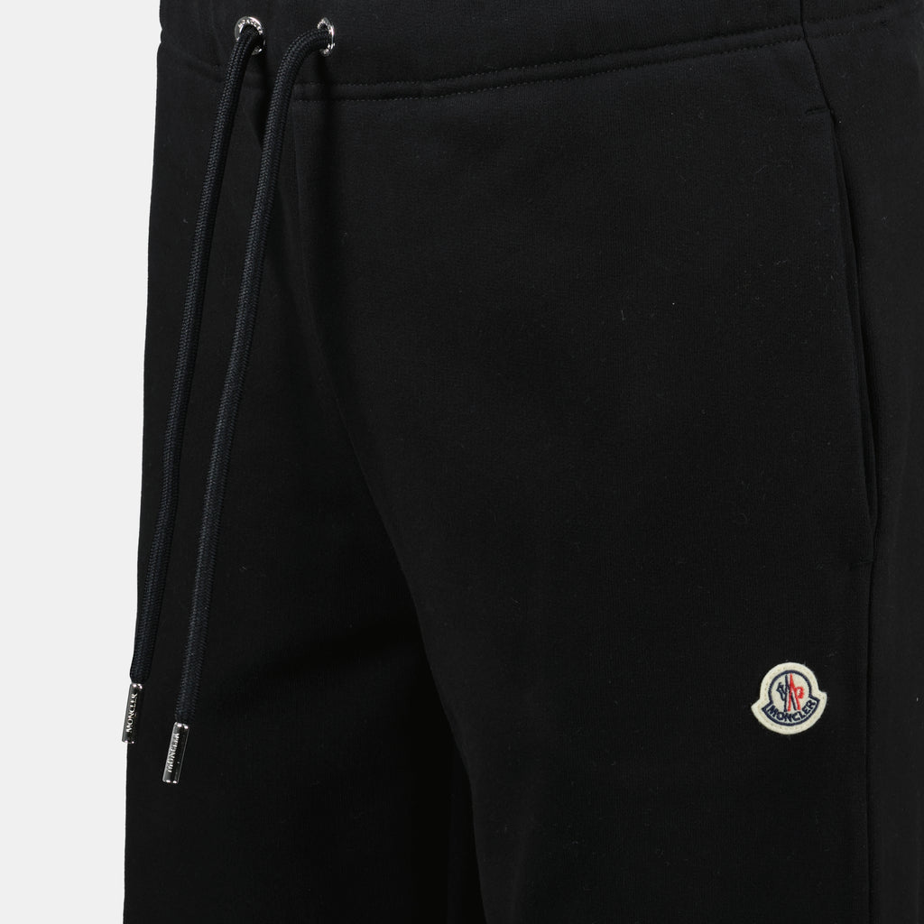 Hosen Logo Jogginghose Moncler Schwarz Homme