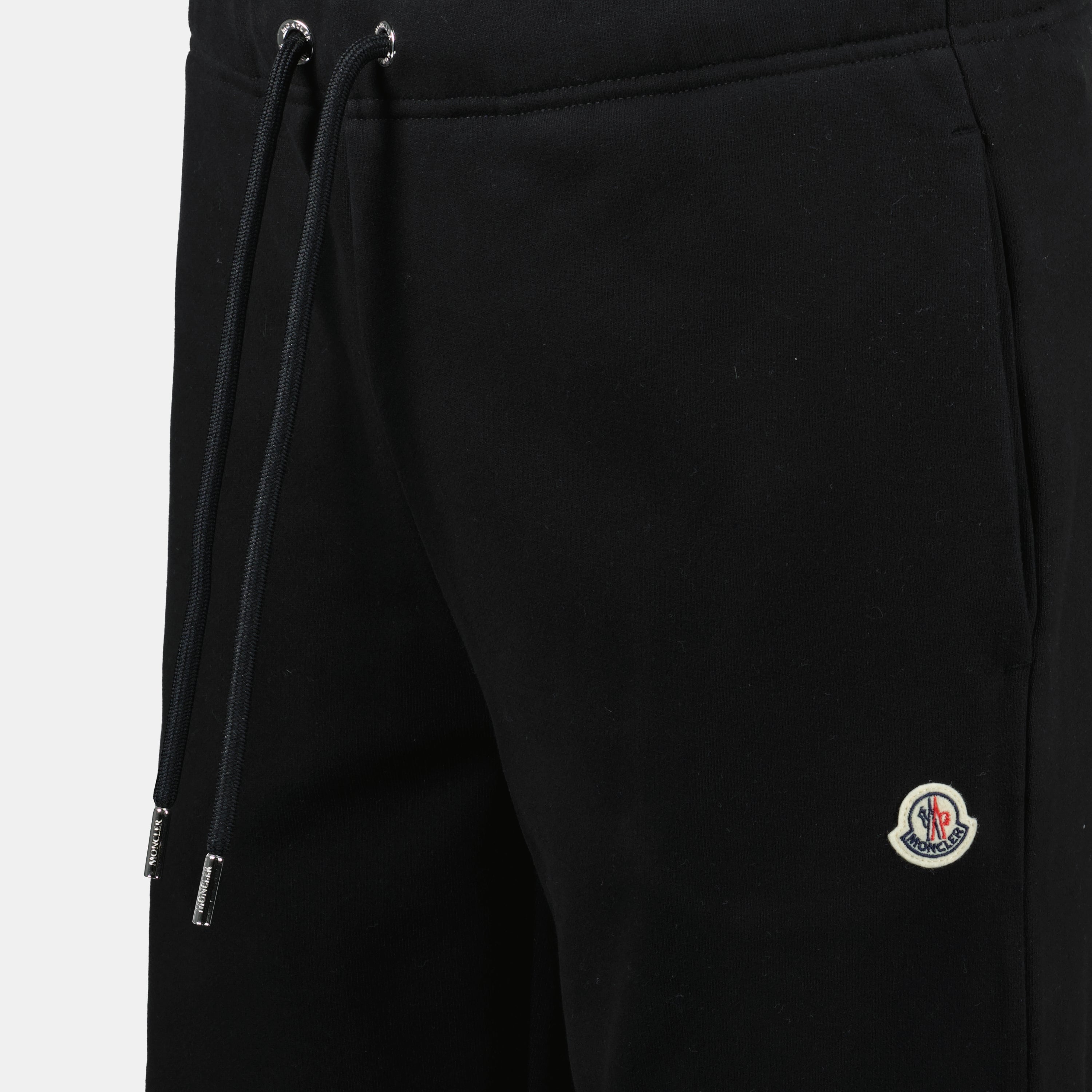 Hosen Logo Jogginghose Moncler Schwarz Homme