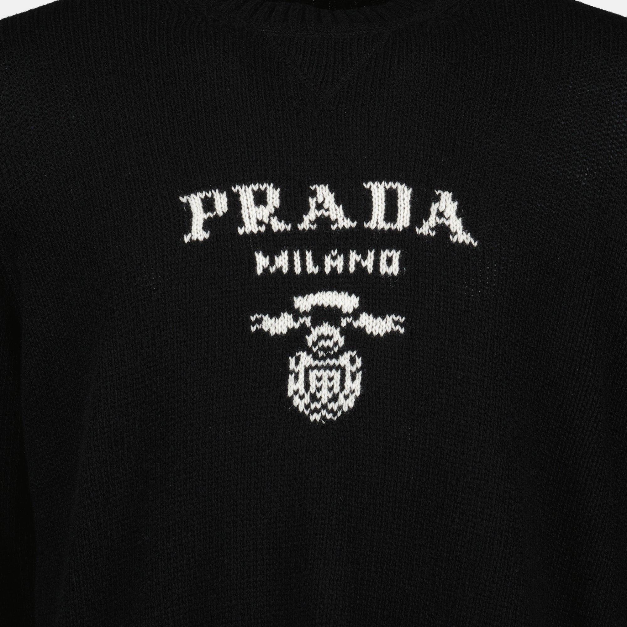 Immagine del maglione in lana e cachemire Prada per Uomo - Stagione Autunno-Inverno 2025 - Vista Dettagliata_6