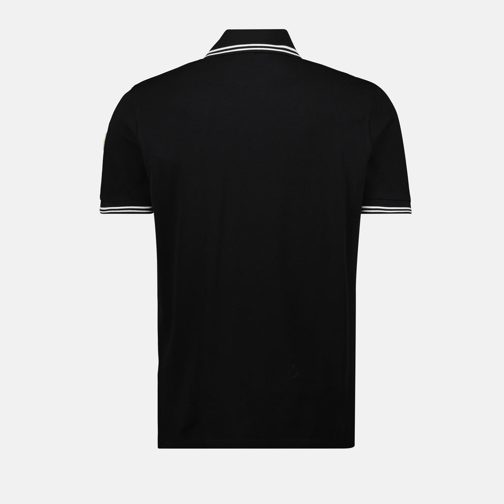 Polo shirts Polo with Striped Borders Moncler Black Homme