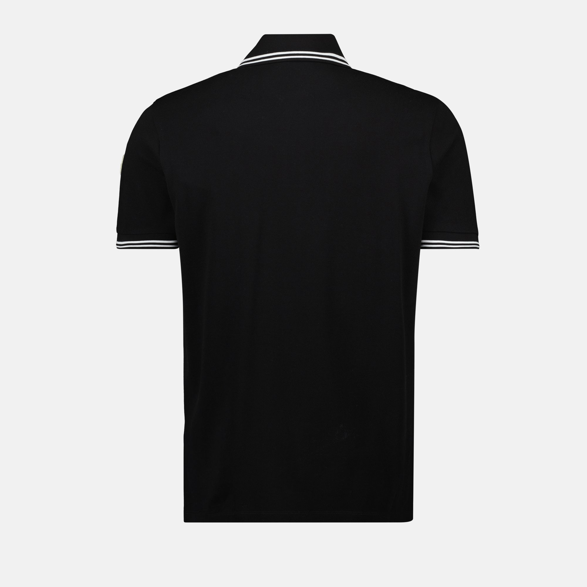 Polo shirts Polo with Striped Borders Moncler Black Homme
