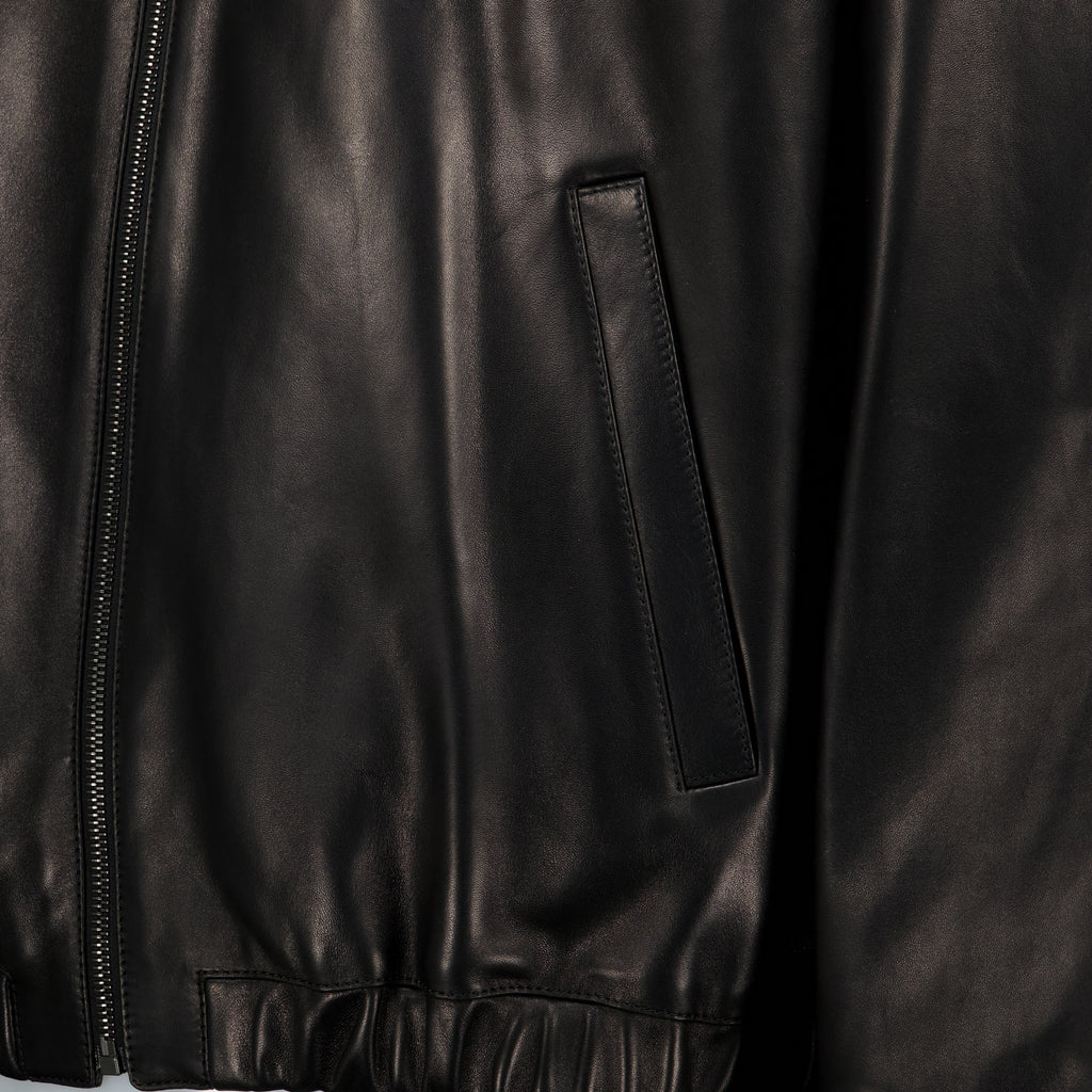 Manteaux Cassandre Leather Jacket Saint Laurent Noir Homme