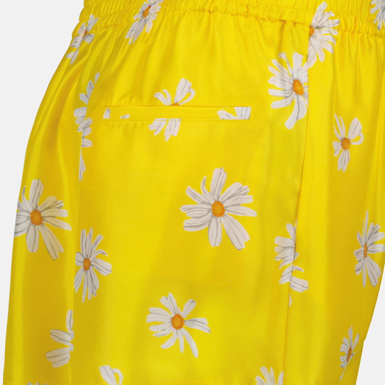 Shorts Short Marguerites Moschino Yellow Femme