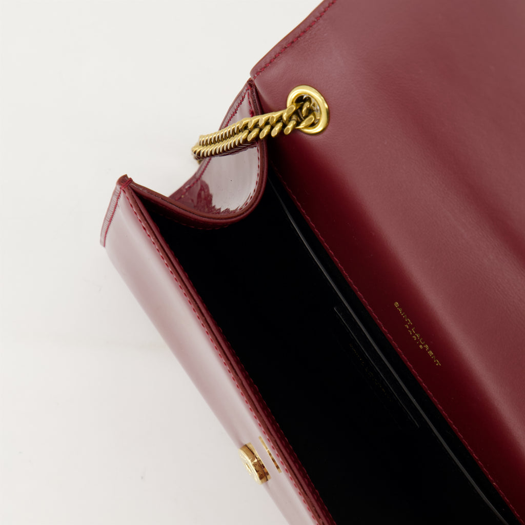 크로스백 Sac Kate en cuir Saint Laurent 보르도 Femme