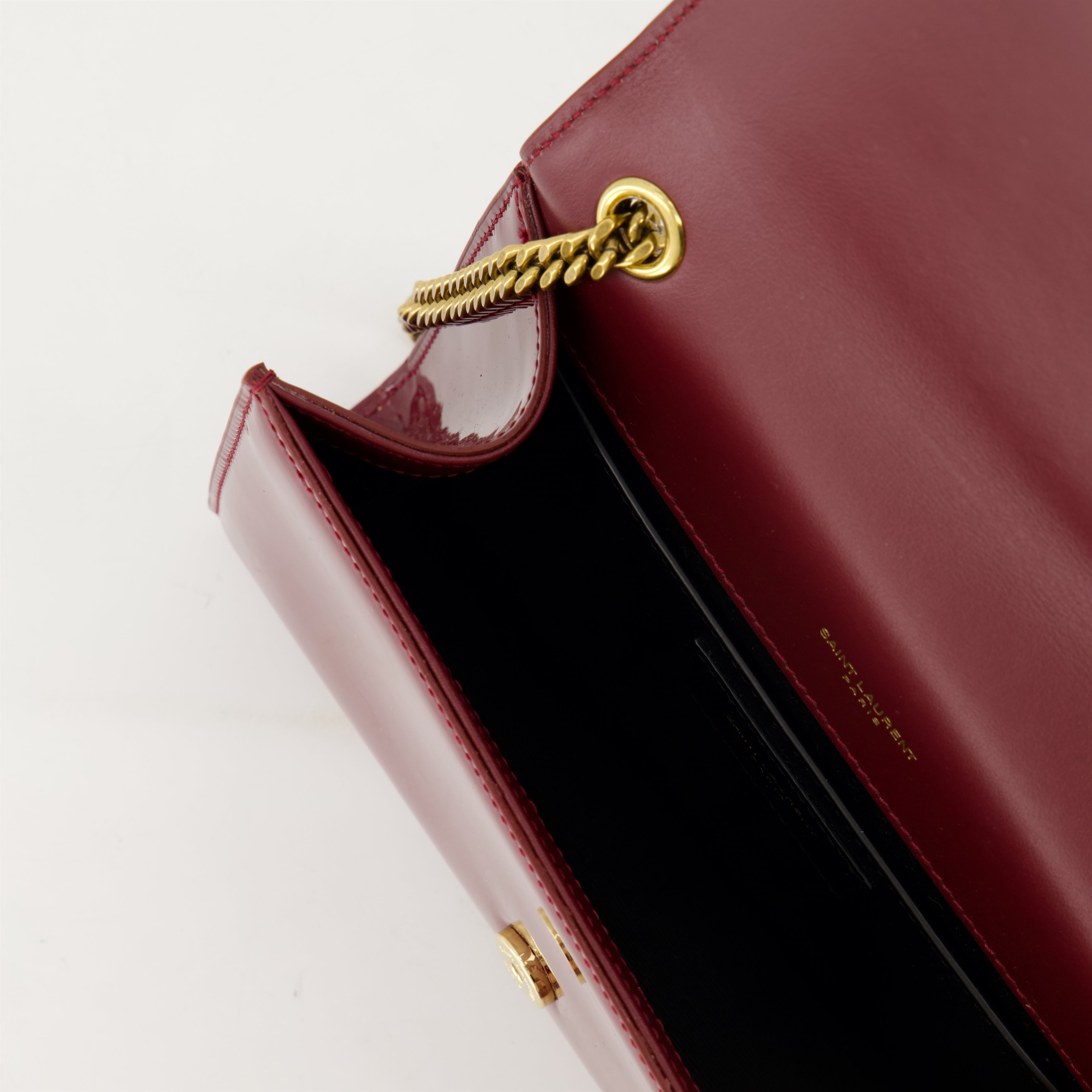 Borse a tracolla Sac Kate en cuir Saint Laurent Bordeaux Femme