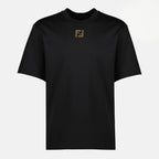 Imagem da t-shirt preta de algodão da marca Fendi para homem - Primavera-Verão 2026 - Vista Frontal