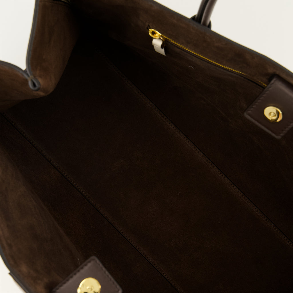 Sacs cabas Antigona Catchall Medium Brown Leather Bag Givenchy Marron Femme