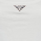 Tops Débardeur blanc à logo Prada Blanc Femme