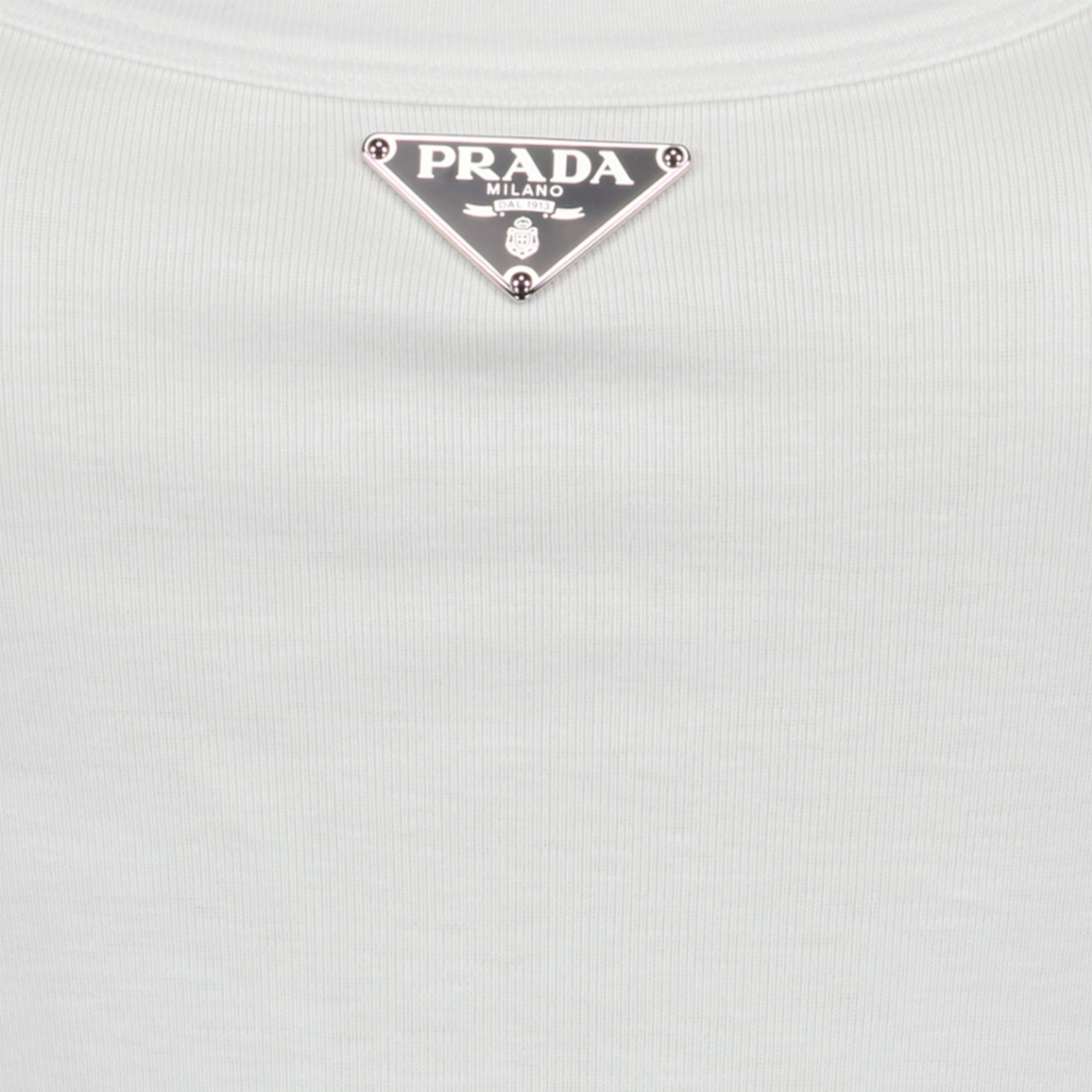 Tops Débardeur blanc à logo Prada Blanc Femme