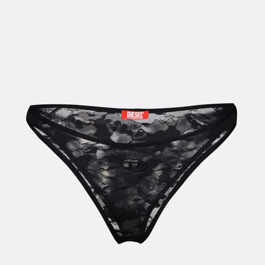 Sous-vêtements et homewear Tanga Punchy en dentelle Diesel Noir Femme