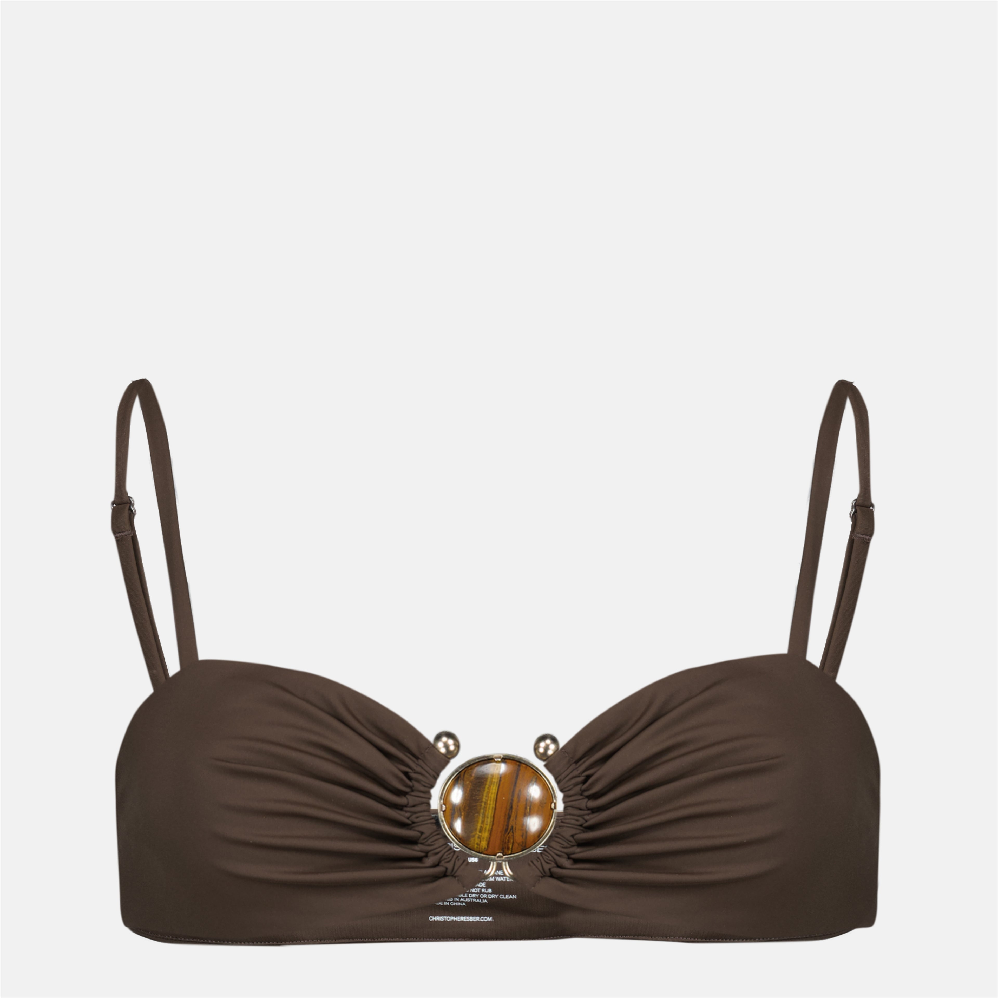 Image de l'article Bandeau Mineral Stone marron de la marque Christopher Esber pour Femme - Saison Printemps-Été 2026 - Vue de Face