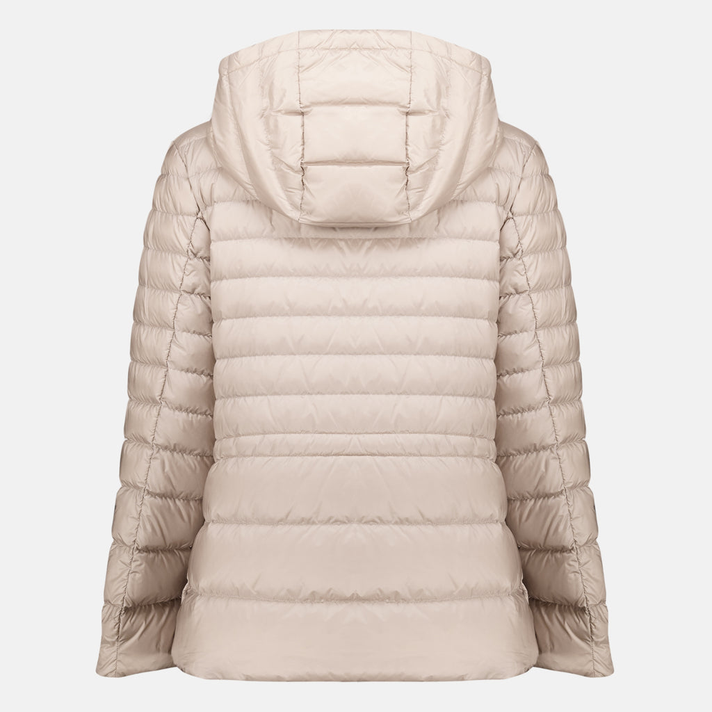 Manteaux Doudoune Raies beige Moncler Beige Femme