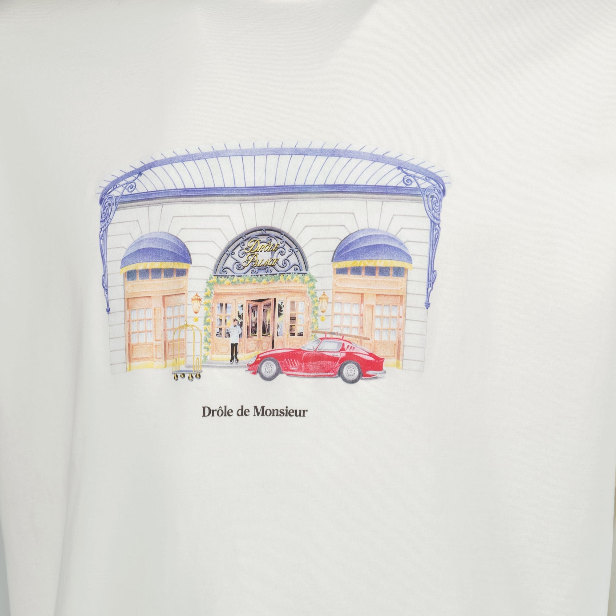 Bild des Drôle Palace T-Shirts der Marke Drole De Monsieur für Männer - Herbst-Winter 2025 - Detailansicht_1