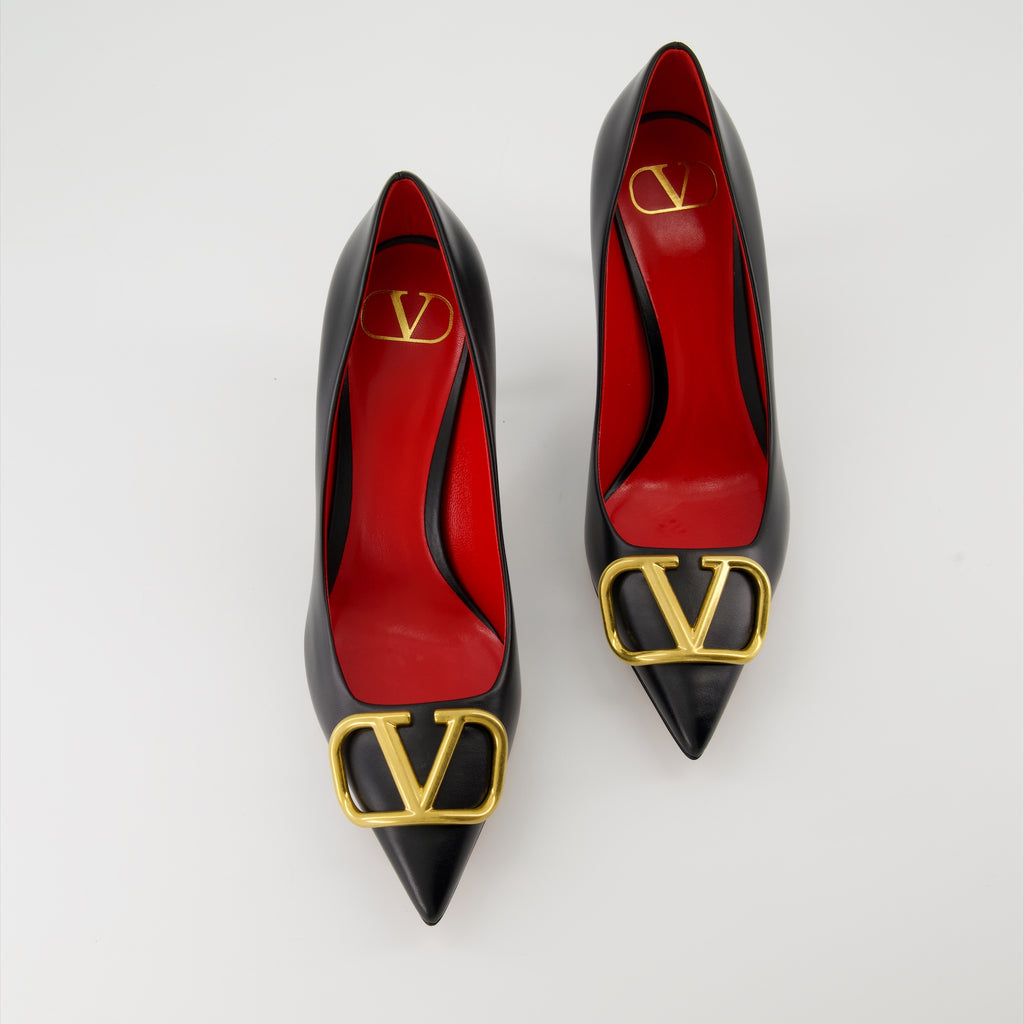 Pumps Escarpins VLogo Valentino Garavani Schwarz Femme