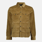 Imagem da camisa-puffer Gelt castanha da marca Moncler Grenoble para Homem - Temporada Outono-Inverno 2025 - Vista Frontal