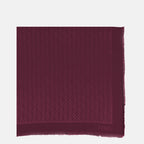 Image of the Fendi FF burgundy shawl for women - Spring-Summer 2026 - Front View